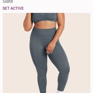 SET ACTIVE SCULPTFLEX®
POWER LEGGINGS - Large - Slate